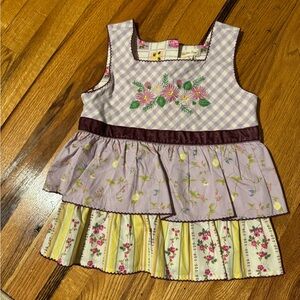 Matilda Jane Purple and White Checkered Dress